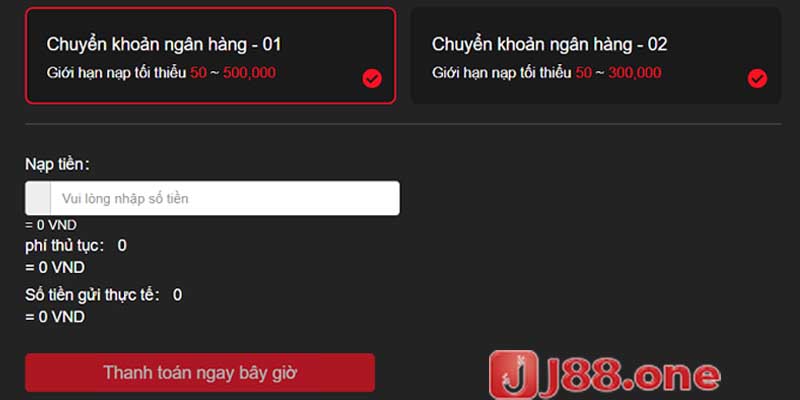 Nạp tiền thông minh bằng chuyển khoản ngân hàng